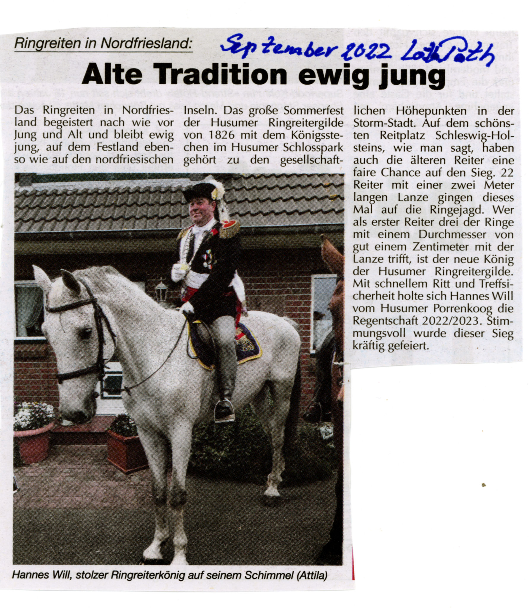 König Johannes sept.22 hier im Norden