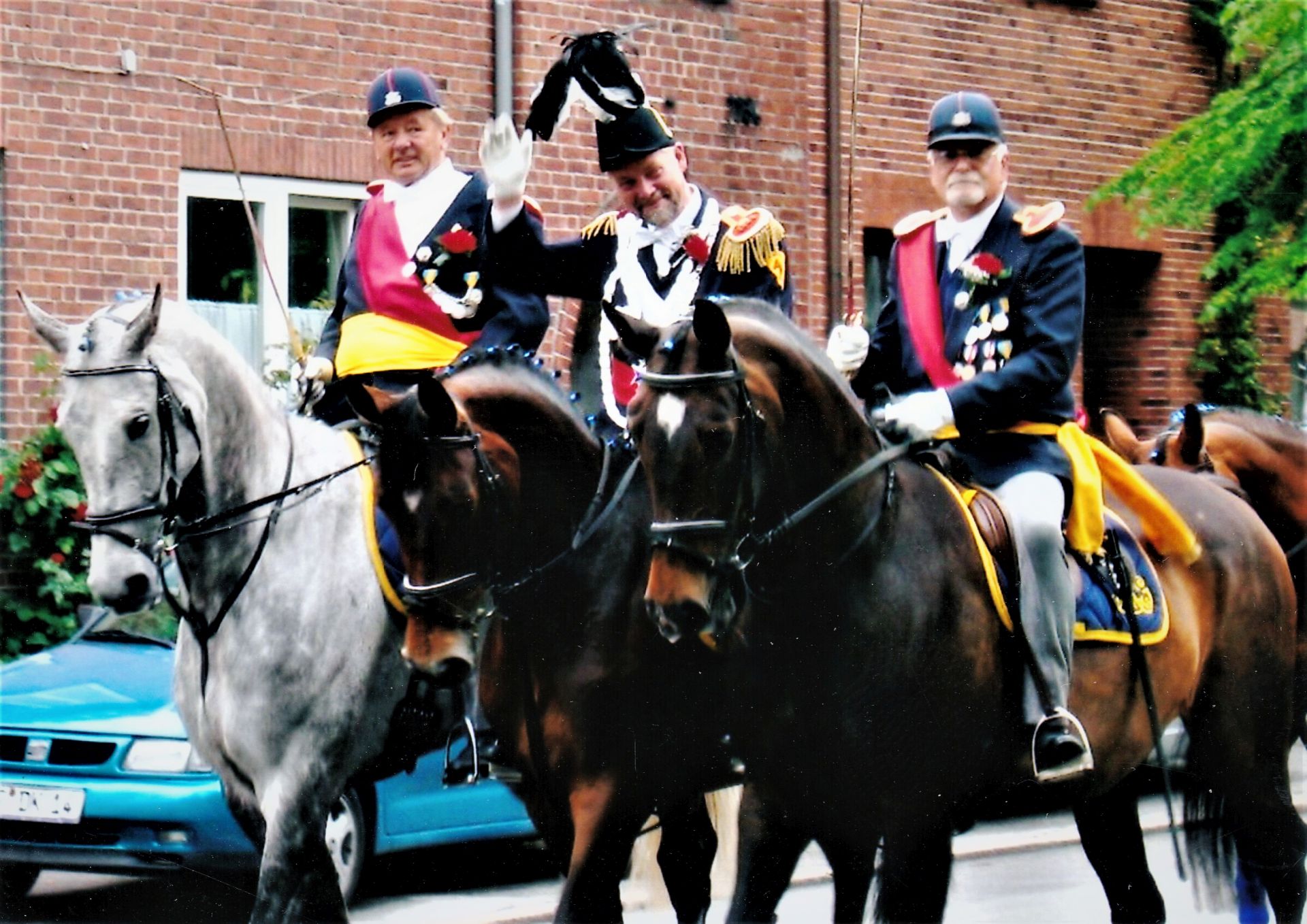 Erster Empfang vor dem Kloster 2004 4