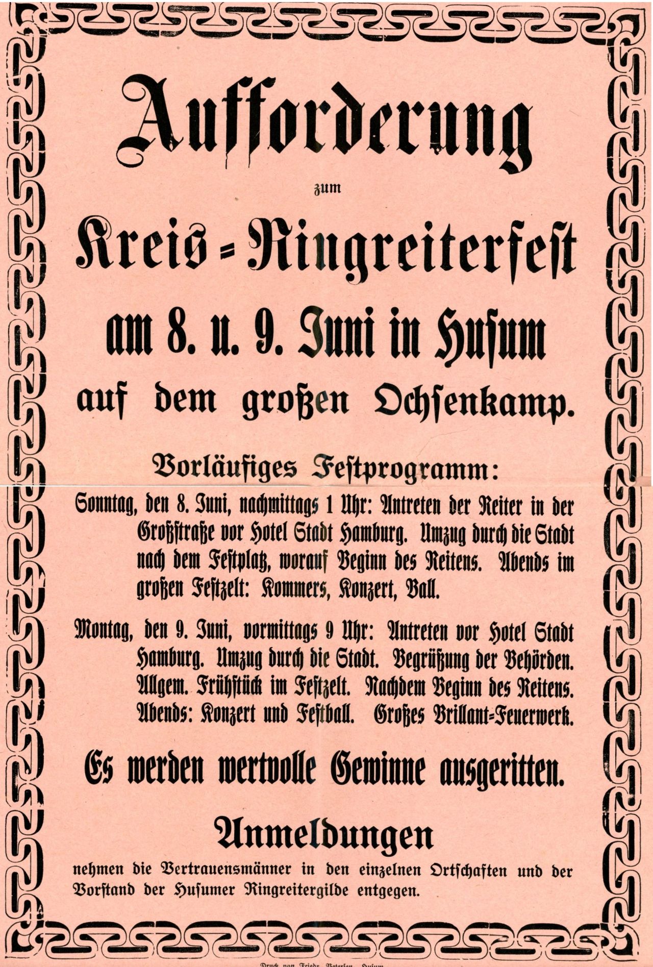 Plakat Kreisringreiten 1932